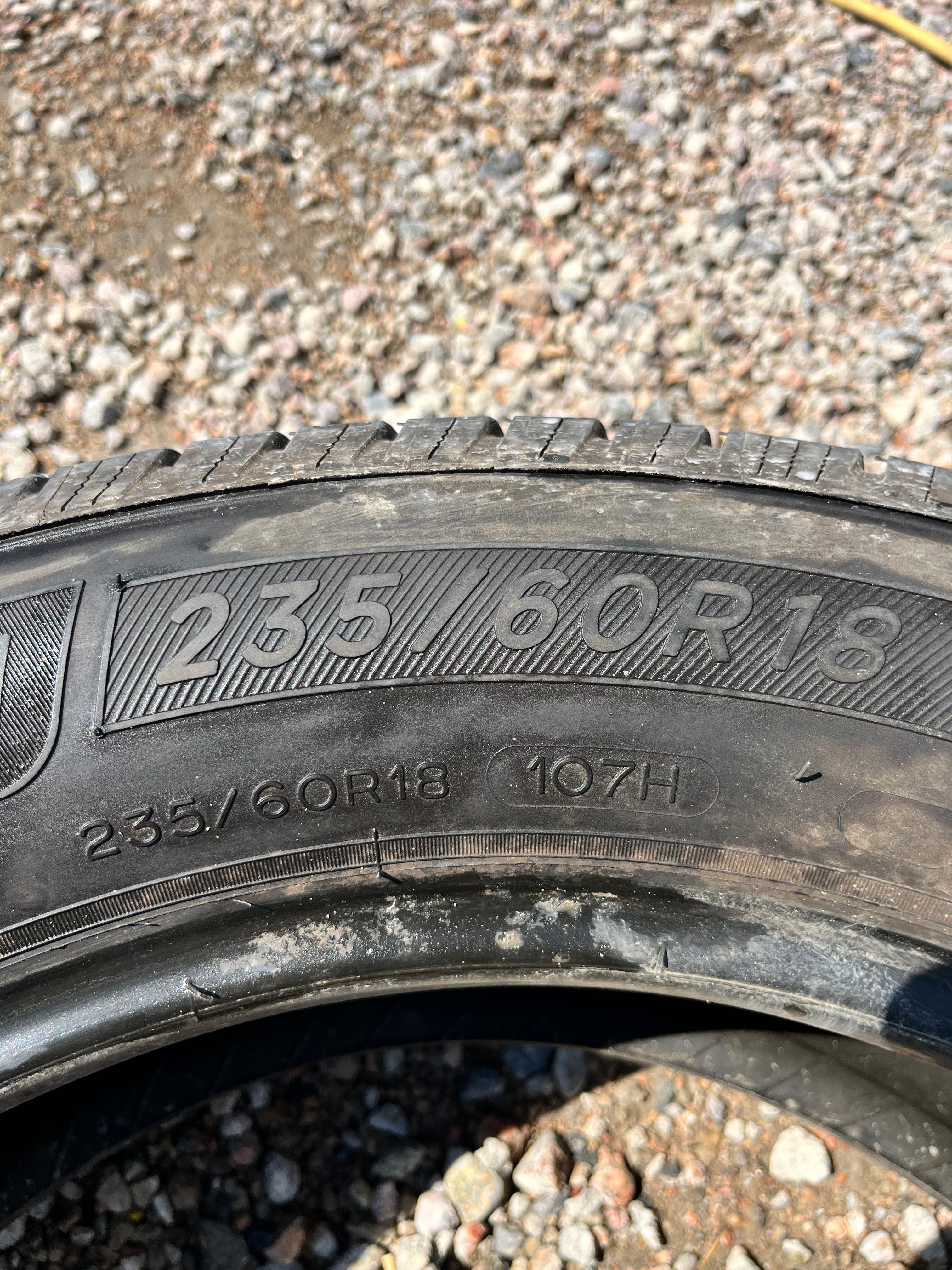 235/60R18 Pair (2 Used Tires) Michelin XLT