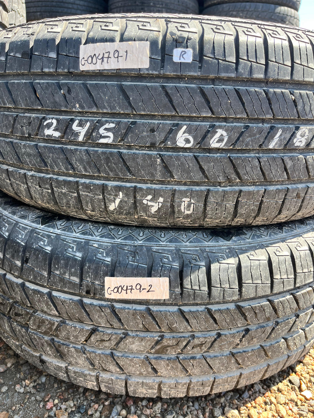 245/60R18 Pair (2 Used Tires) Sailun Terramax HLT