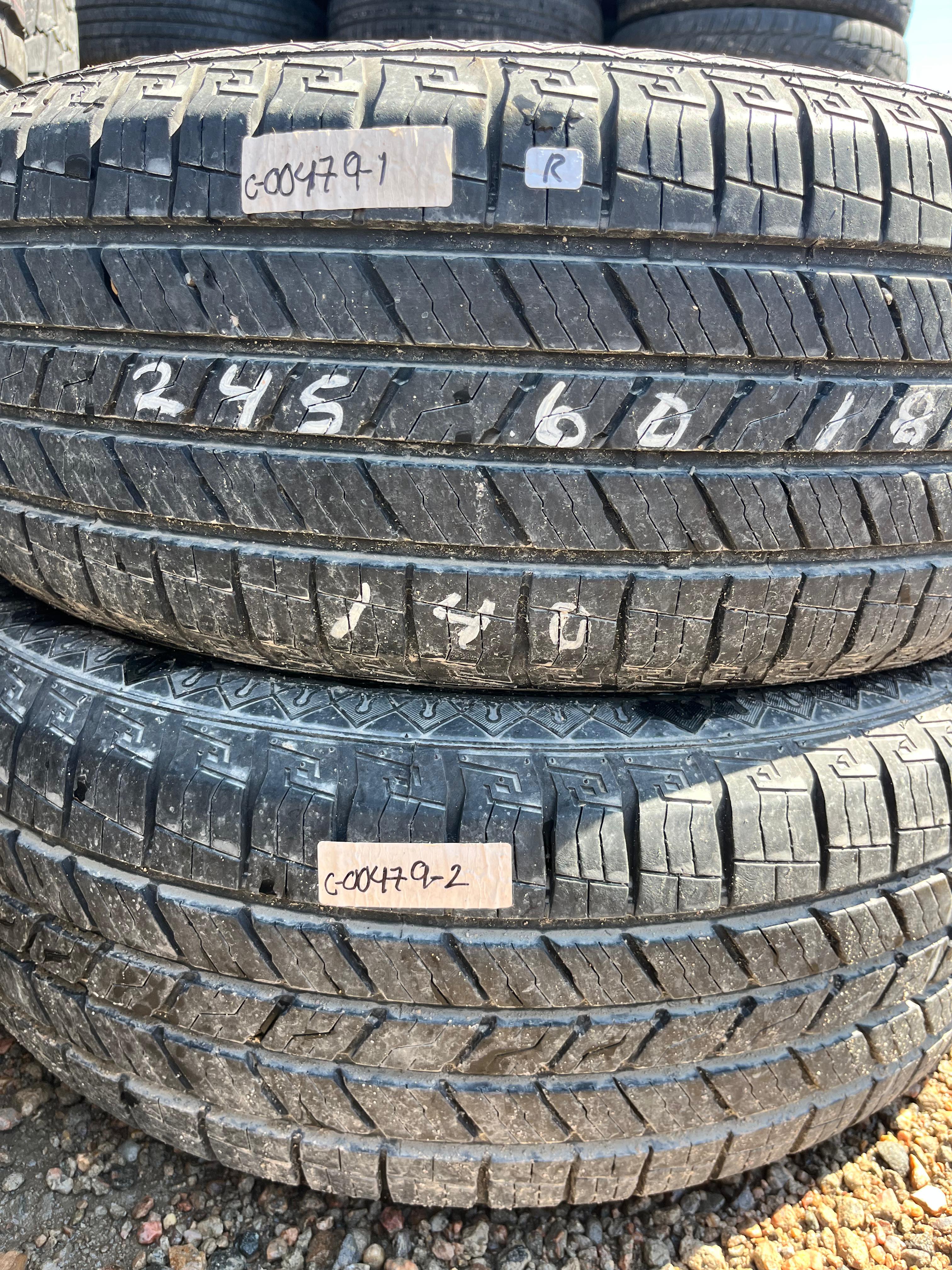 245/60R18 Pair (2 Used Tires) Sailun Terramax HLT