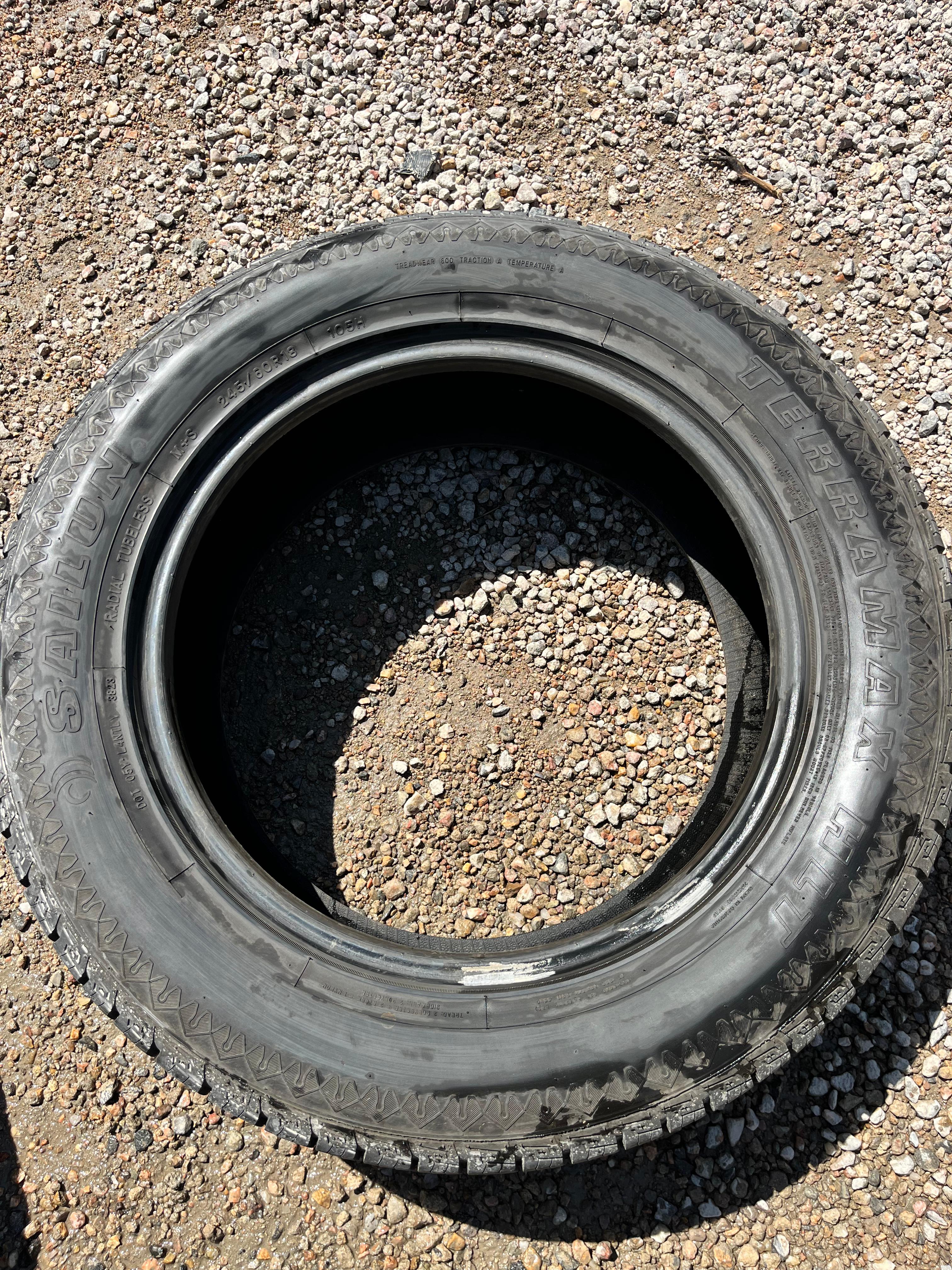 245/60R18 Pair (2 Used Tires) Sailun Terramax HLT