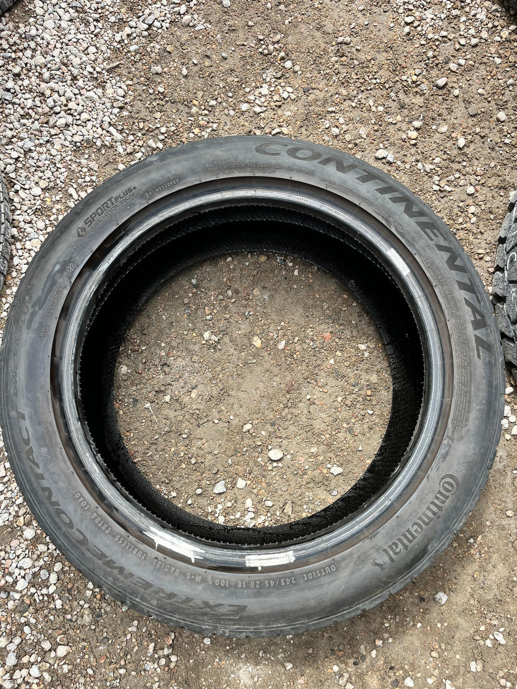 245/45ZR18 Pair (2 Used Tires) Continental Extreme Contact