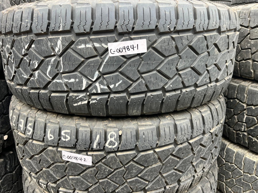 275/65R18 Pair (2 Used Tires) Dean Tires Back Country 2