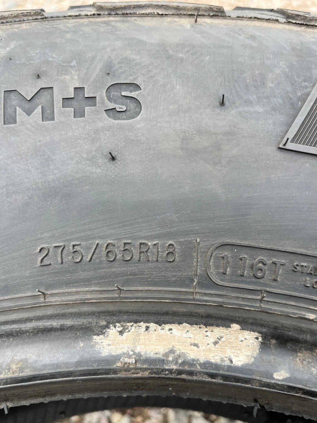 275/65R18 Pair (2 Used Tires) Dean Tires Back Country 2