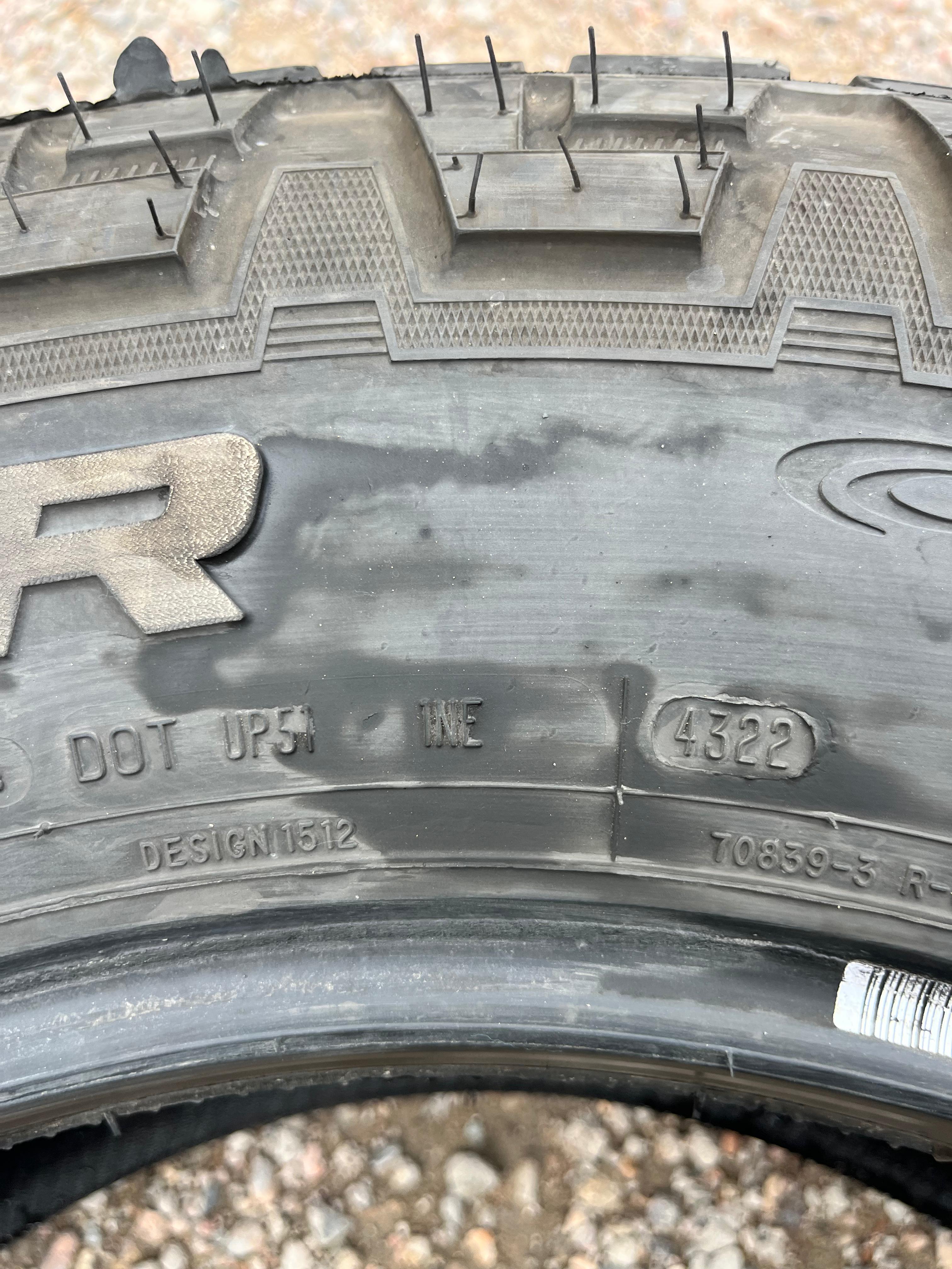 LT265/70R18 Pair (2 Used Tires) Cooper Discoverer AT3 XLT