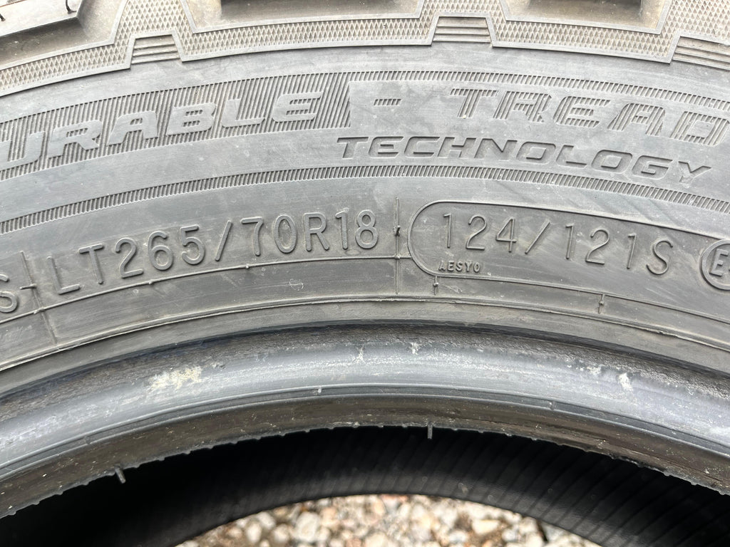 LT265/70R18 Pair (2 Used Tires) Cooper Discoverer AT3 XLT