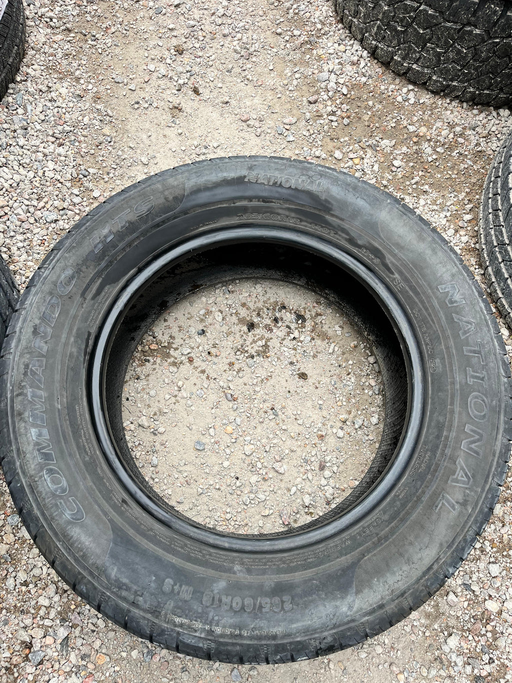 265/60R18 Pair (2 Used Tires) National Commando HTS