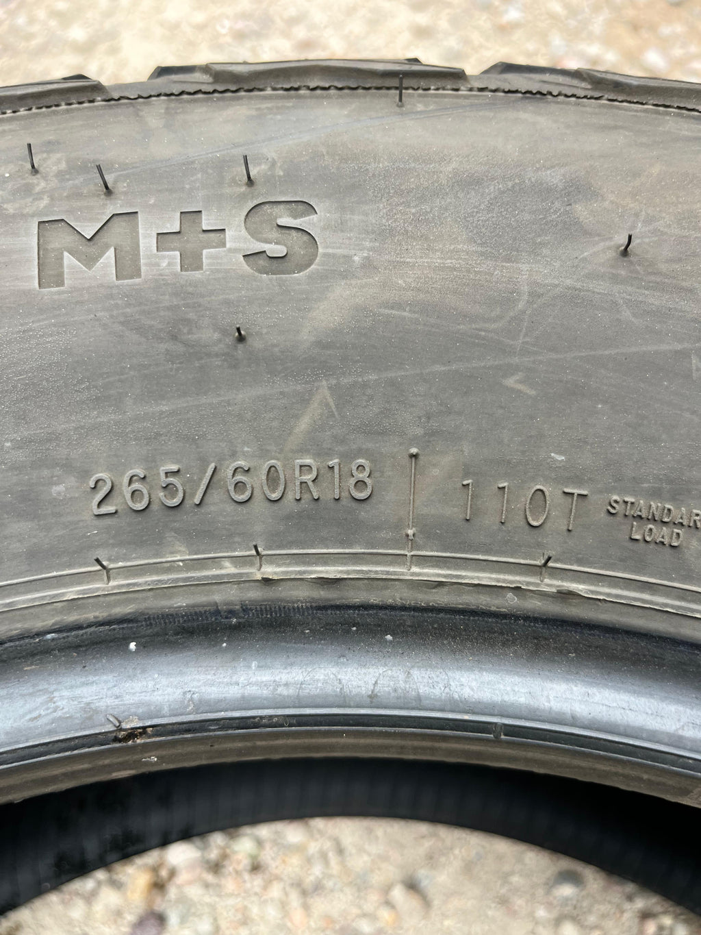 265/60R18 Pair (2 Used Tires) Dean Tires Back Country