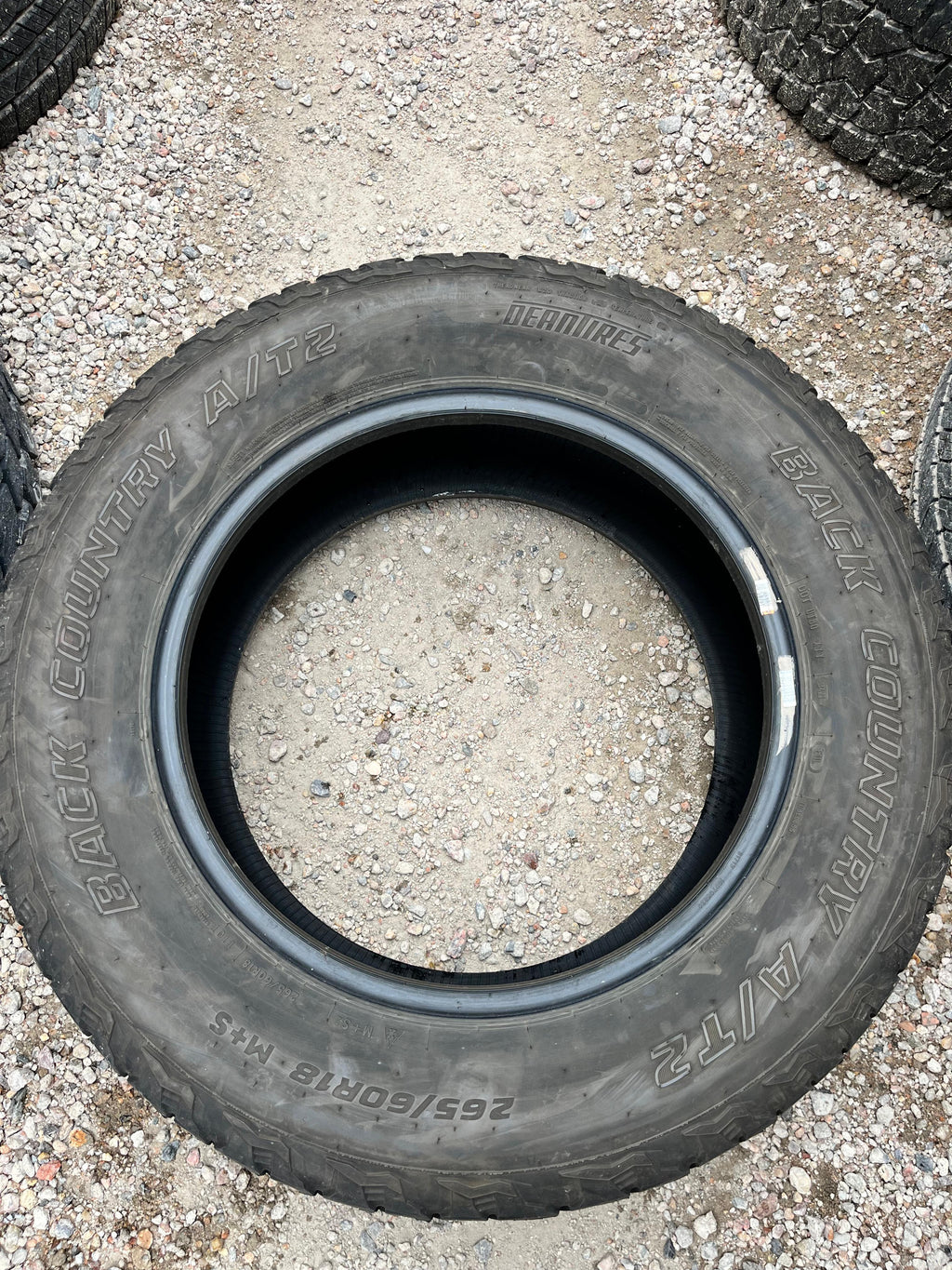 265/60R18 Pair (2 Used Tires) Dean Tires Back Country