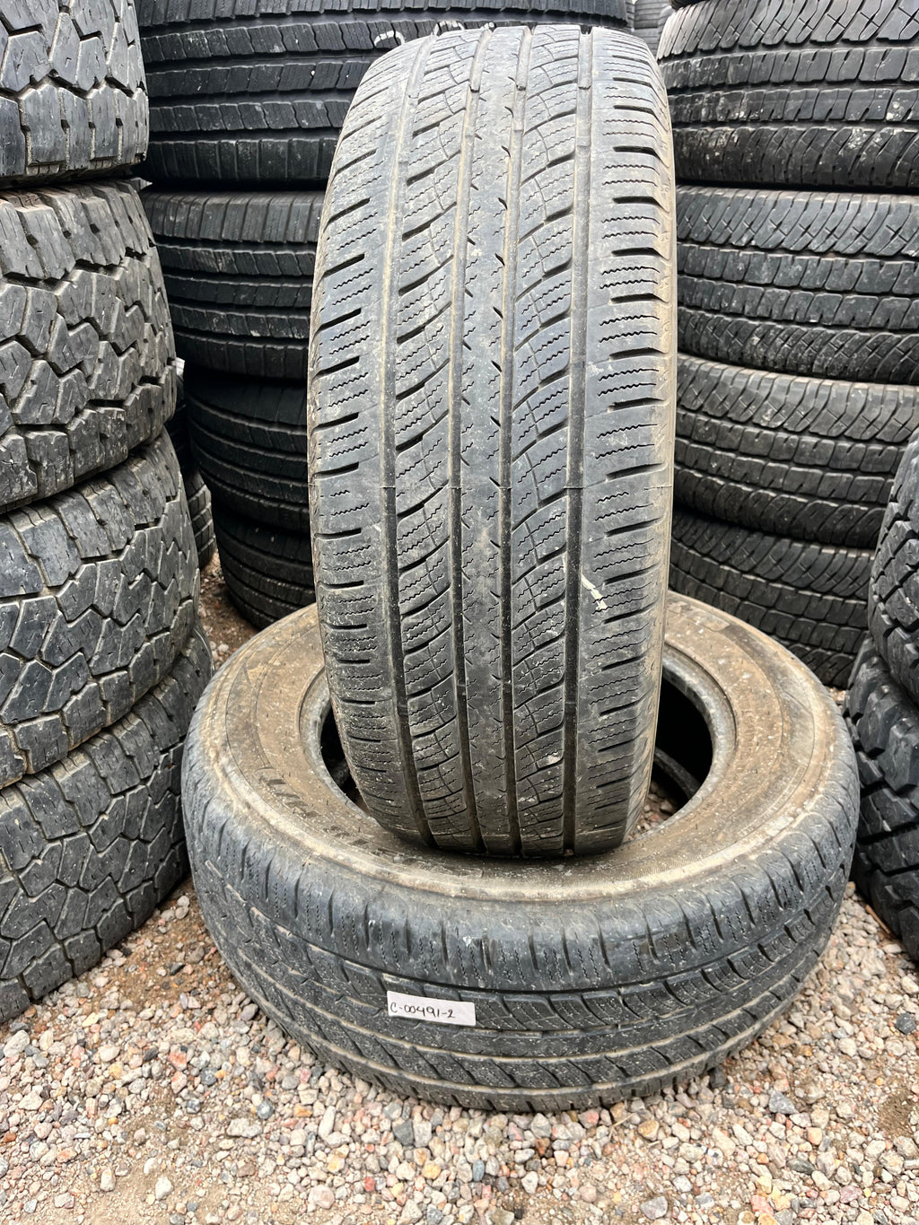 265/60R18 Pair (2 Used Tires) West Lake SU 318