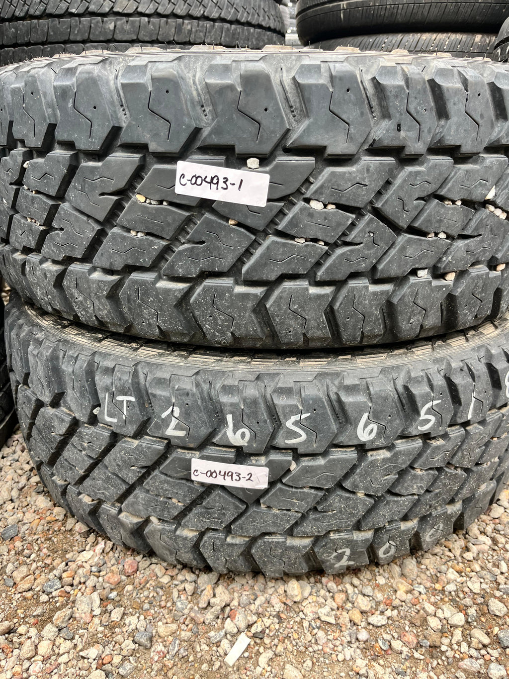 LT265/65R18 Pair (2 Used Tires) Cooper Discoverer