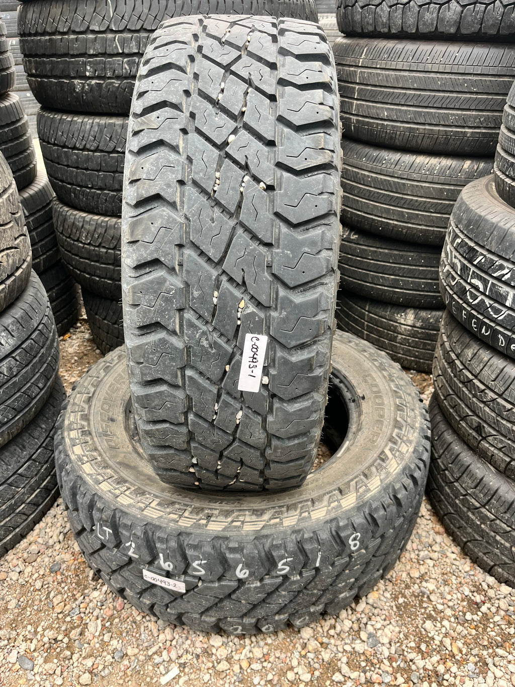 LT265/65R18 Pair (2 Used Tires) Cooper Discoverer