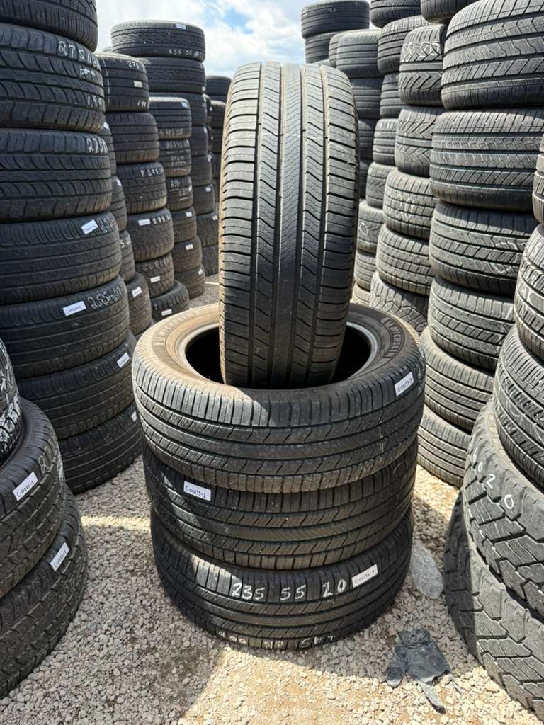 235/55R20 Set (4 Used Tires) Michelin Defender 2