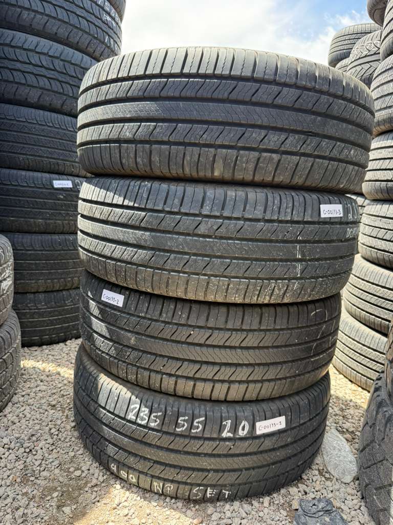 235/55R20 Set (4 Used Tires) Michelin Defender 2
