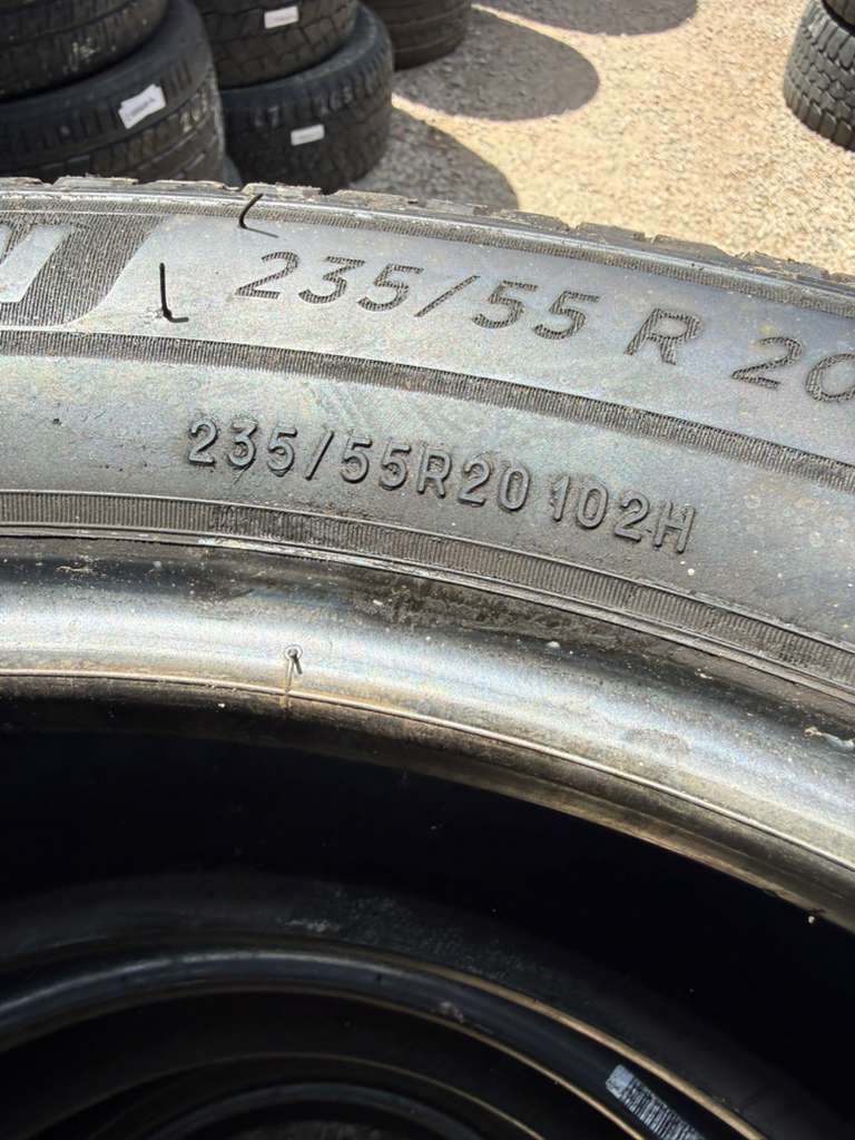 235/55R20 Set (4 Used Tires) Michelin Defender 2