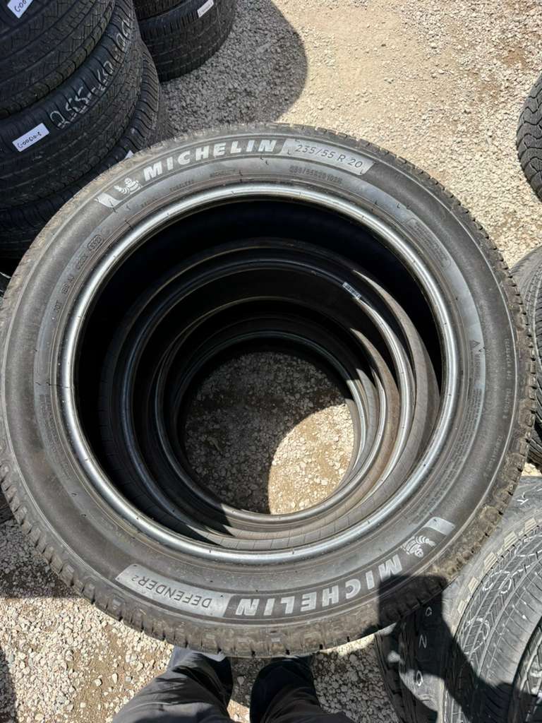 235/55R20 Set (4 Used Tires) Michelin Defender 2