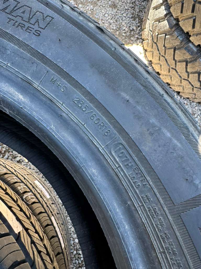 235/60R18 Set (4 Used Tires) Ironman All Country HT