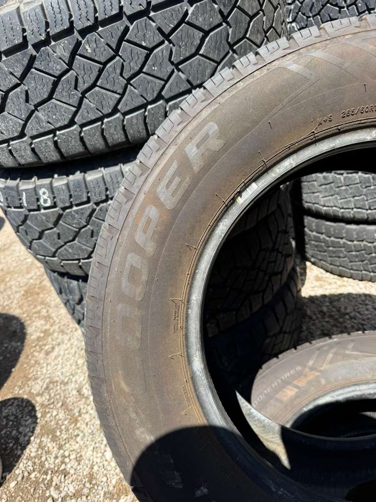 265/60R18 Pair (2 Used Tires)  Cooper Endeavor Plus