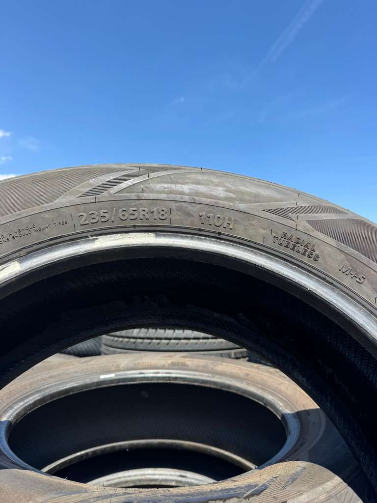 235/65R18 Set (4 Used  Tires) Delinte Bandit H/T