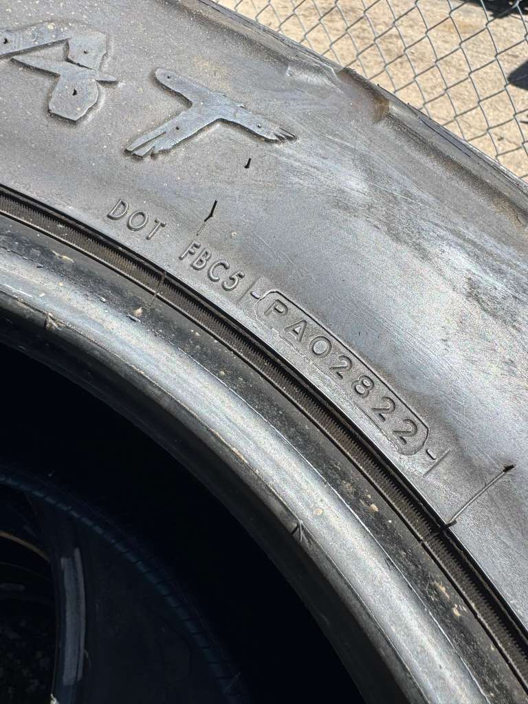 LT295/70R18 Pair (2 Used Tires) Yokohama Geolandar X-AT