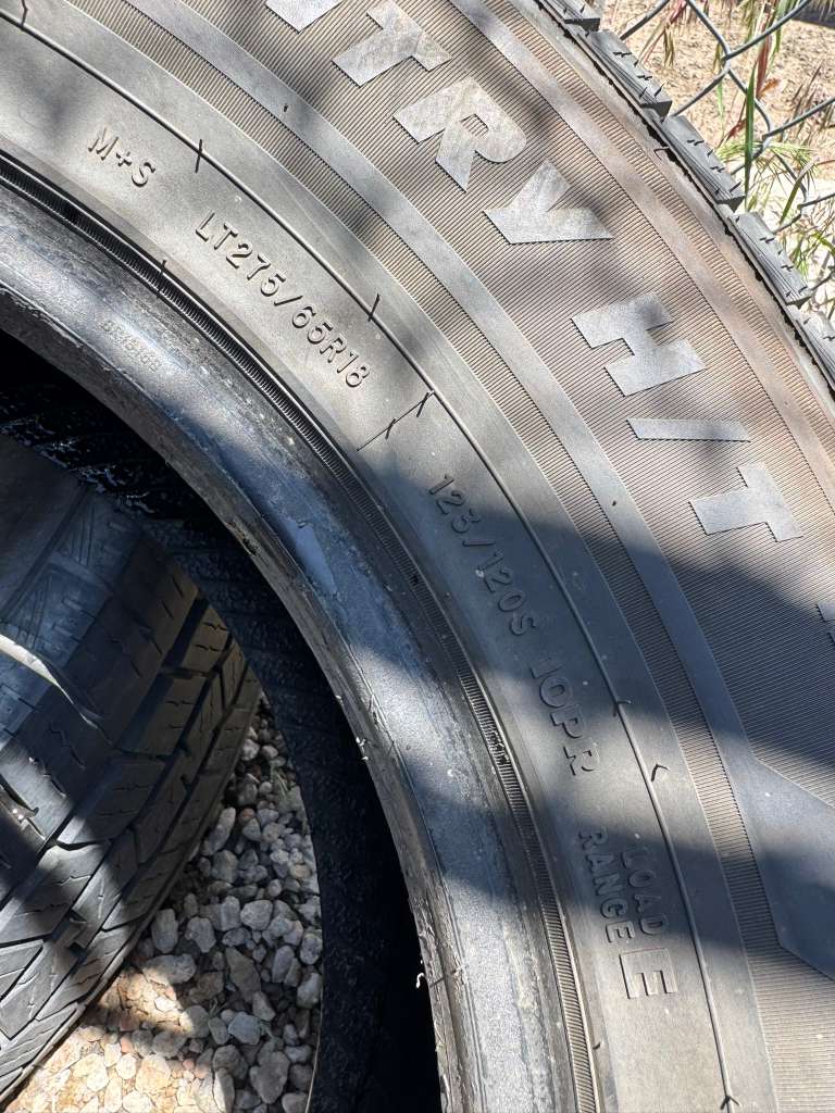 LT275/65R18 Pair (2 Used Tires) Prinx Hi Country H/T