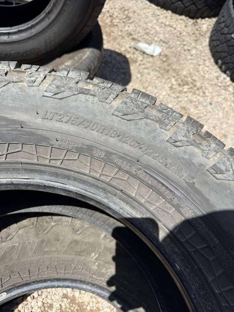 LT275/70R18 Pair (2 Used Tires) Falken WildPeak AT4W