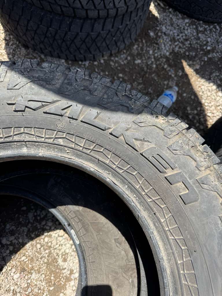 LT275/70R18 Pair (2 Used Tires) Falken WildPeak AT4W