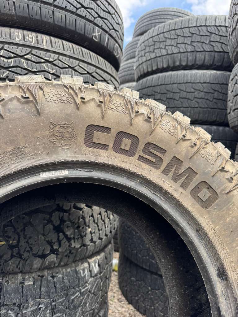 LT35x12.50R18 Pair (2 Used Tires) Cosmo Mud Kicker