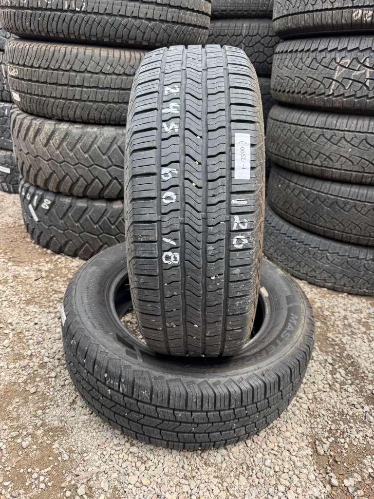 245/60R18 Pair (2 Used Tires) Mastercraft Stratus HT