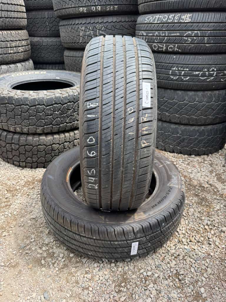 245/60R18 Pair (2 Like New Tires) Celimo Salient