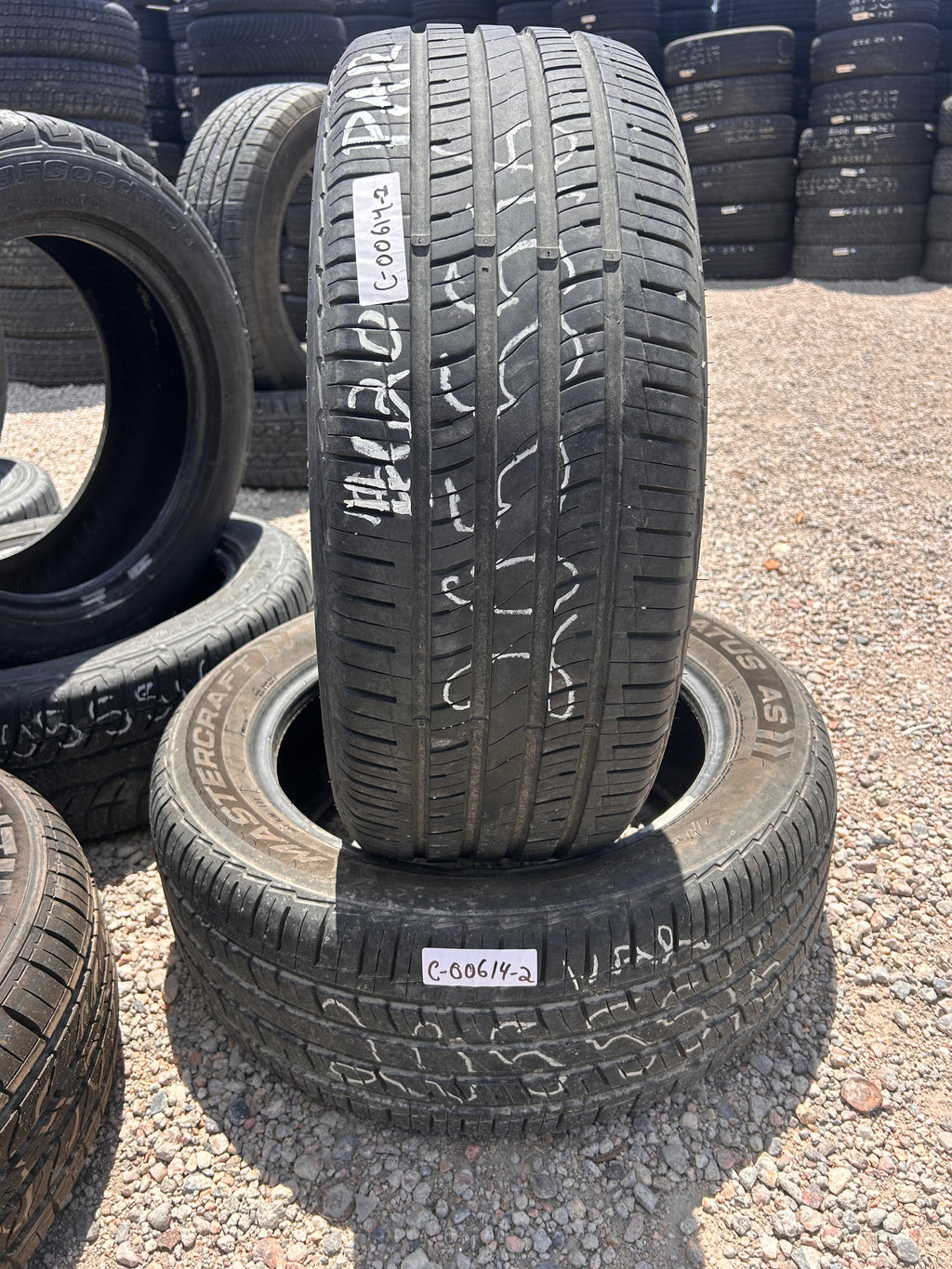 205/55R16 Pair (2 Used Tires) Mastercraft Stratus AS