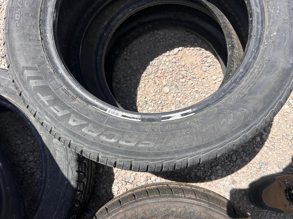 205/55R16 Pair (2 Used Tires) Mastercraft Stratus AS