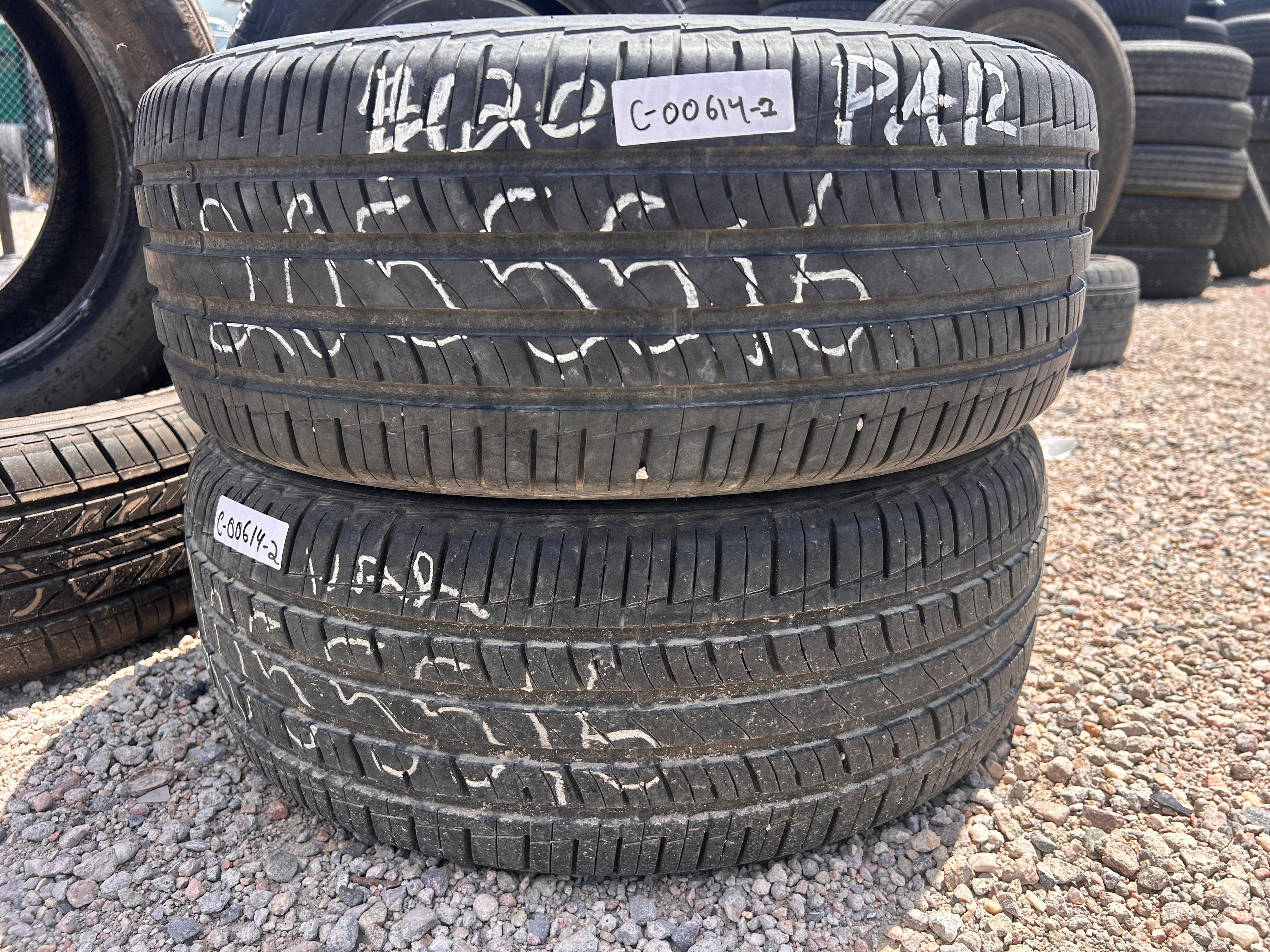 205/55R16 Pair (2 Used Tires) Mastercraft Stratus AS