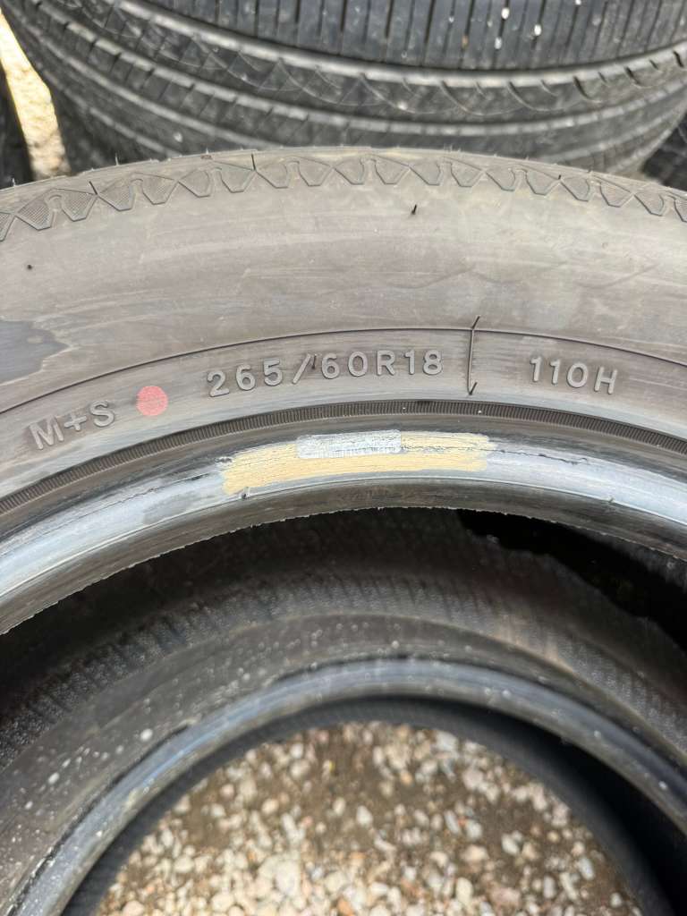 265/60R18 Pair (2 Used  Tires) Sailun Terramax HLT