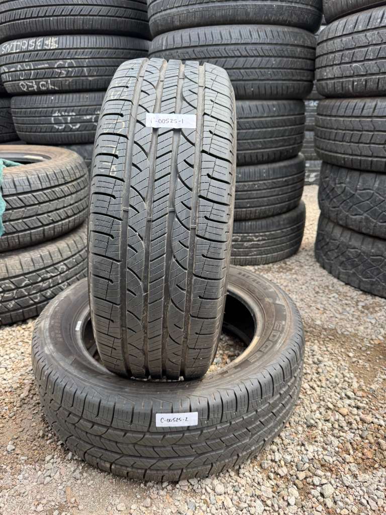 225/55R18 Pair (2 Used Tires) Kelly Edge Touring