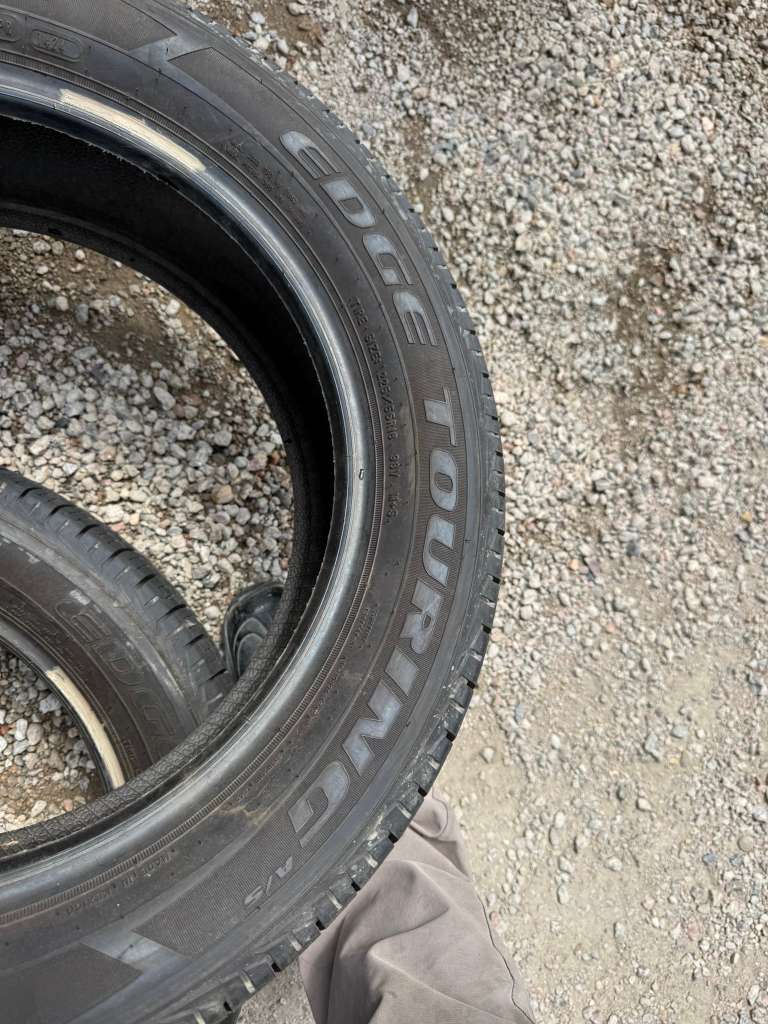 225/55R18 Pair (2 Used Tires) Kelly Edge Touring