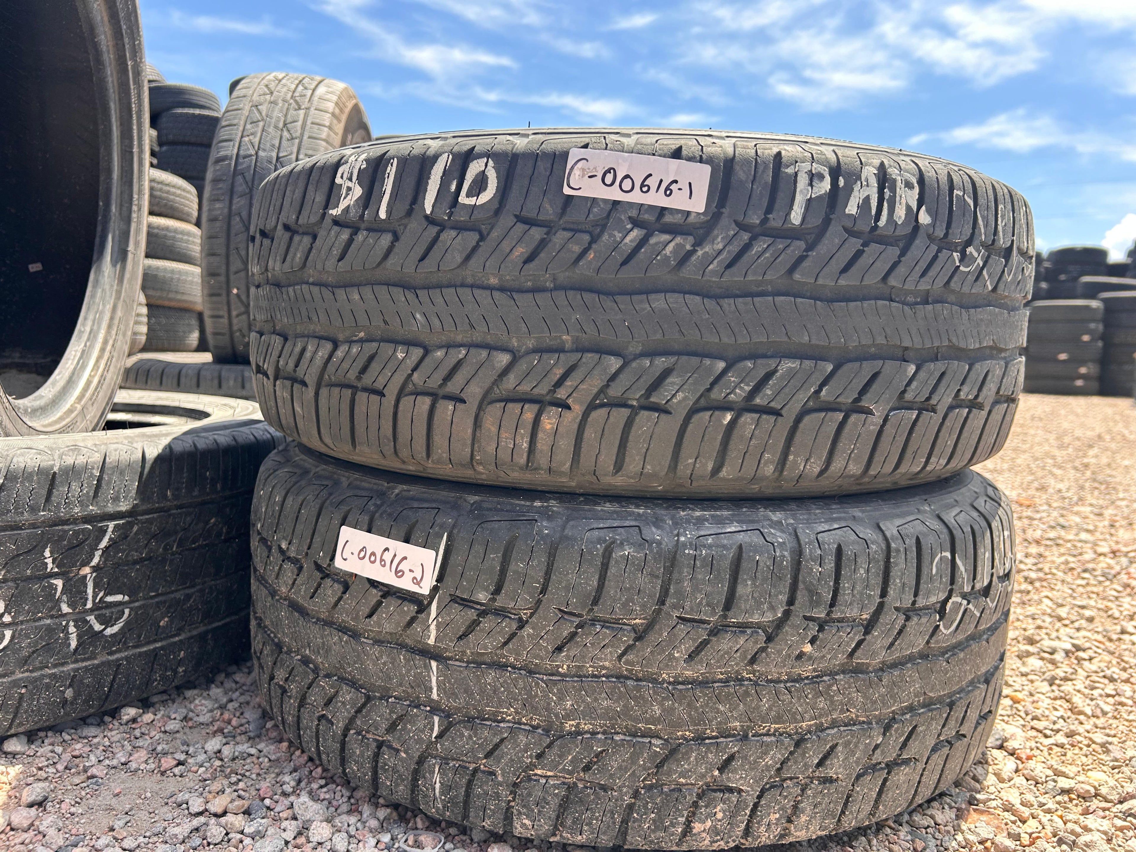 205/55R16 Pair (2 Used Tires) Bfgoodrich Advantage TA Sport