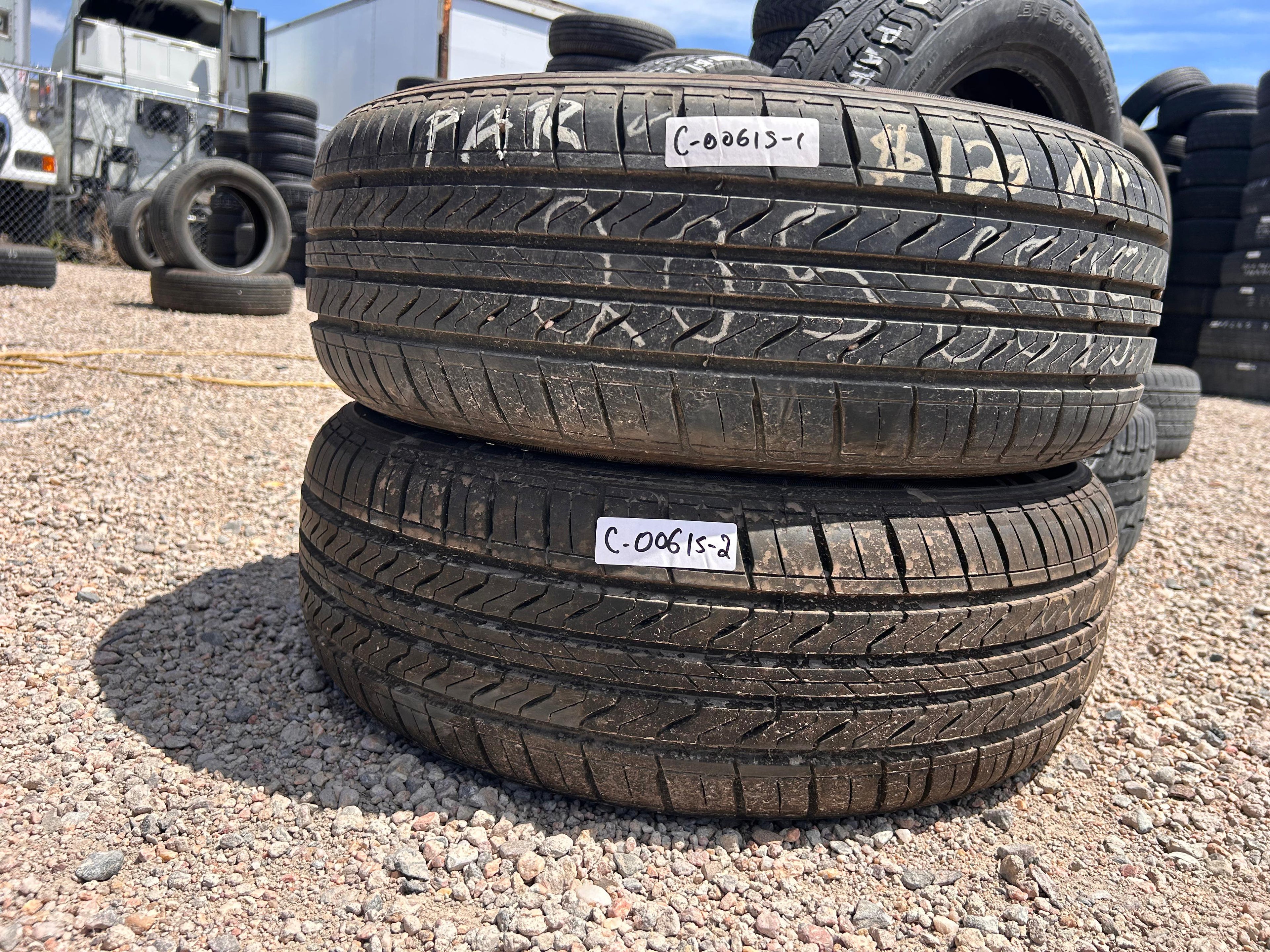 205/65R15 Pair (2 Used Tires)  Sentury Touring