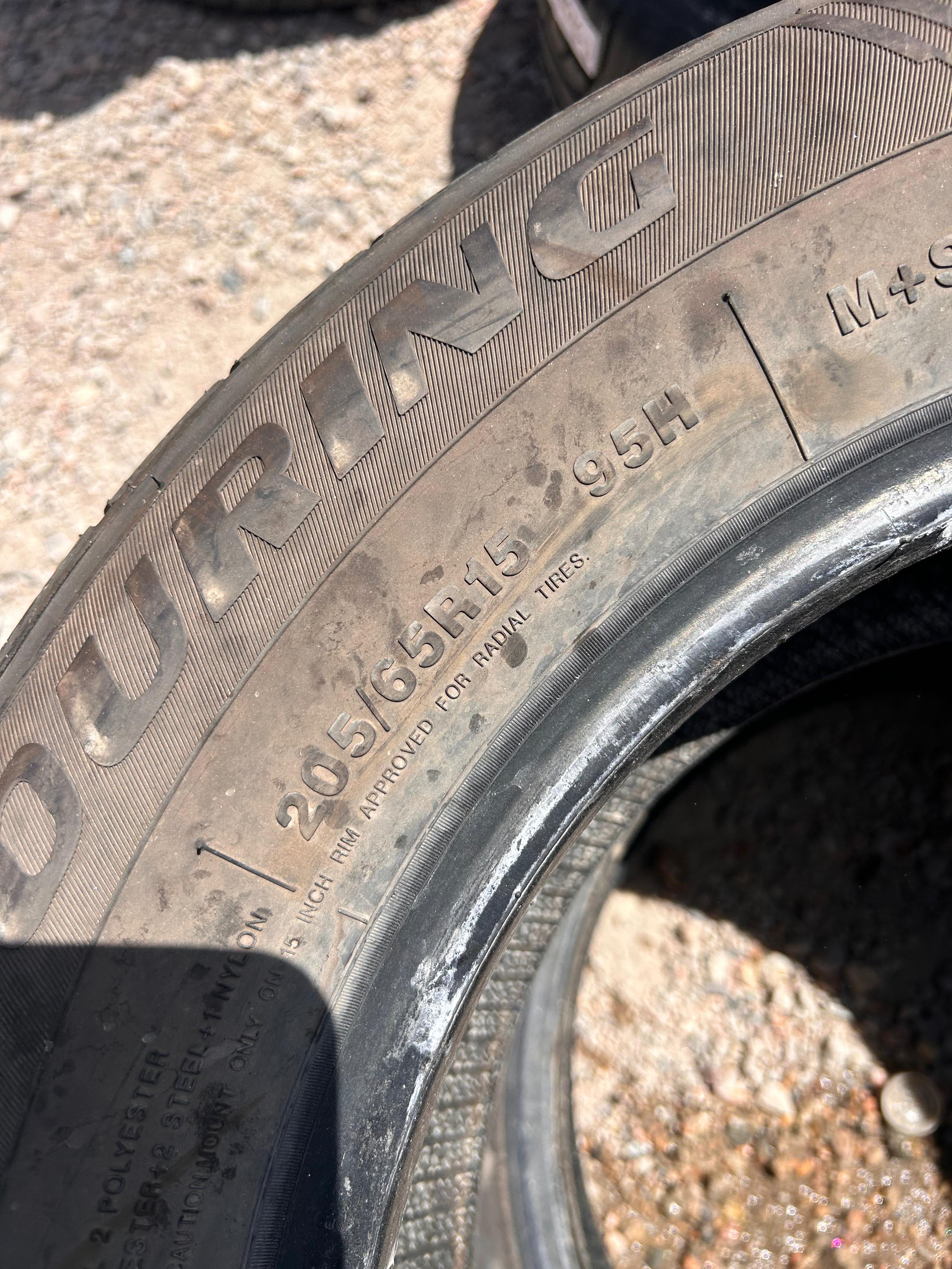 205/65R15 Pair (2 Used Tires)  Sentury Touring