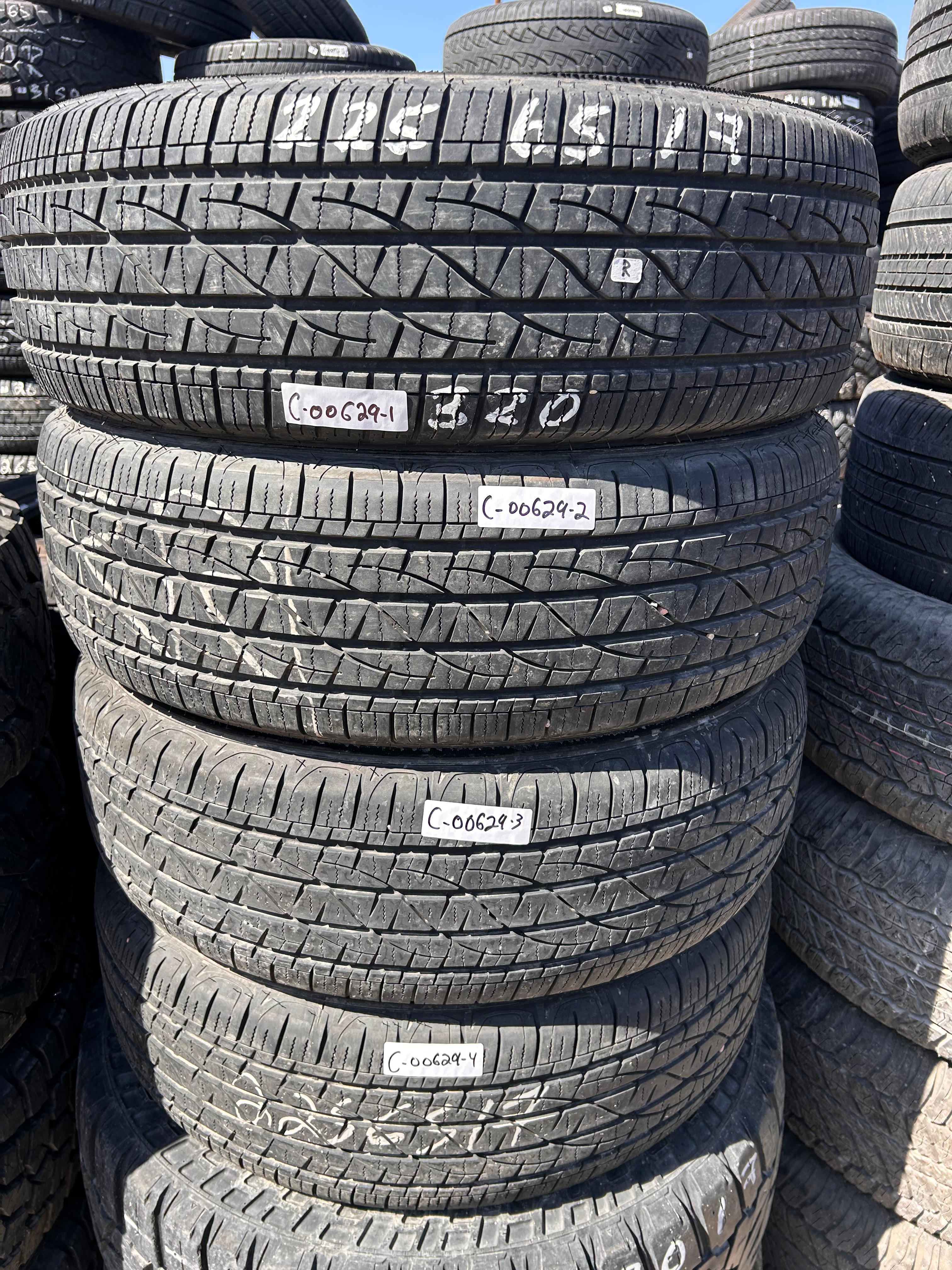 225/65R17 Set (4 Used Tires) Firestone Destination LE3
