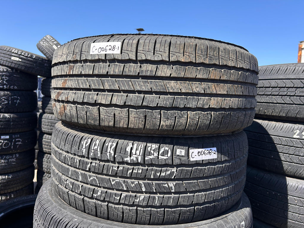 215/55R17 Pair (2 Used Tires) Goodyear Reliant
