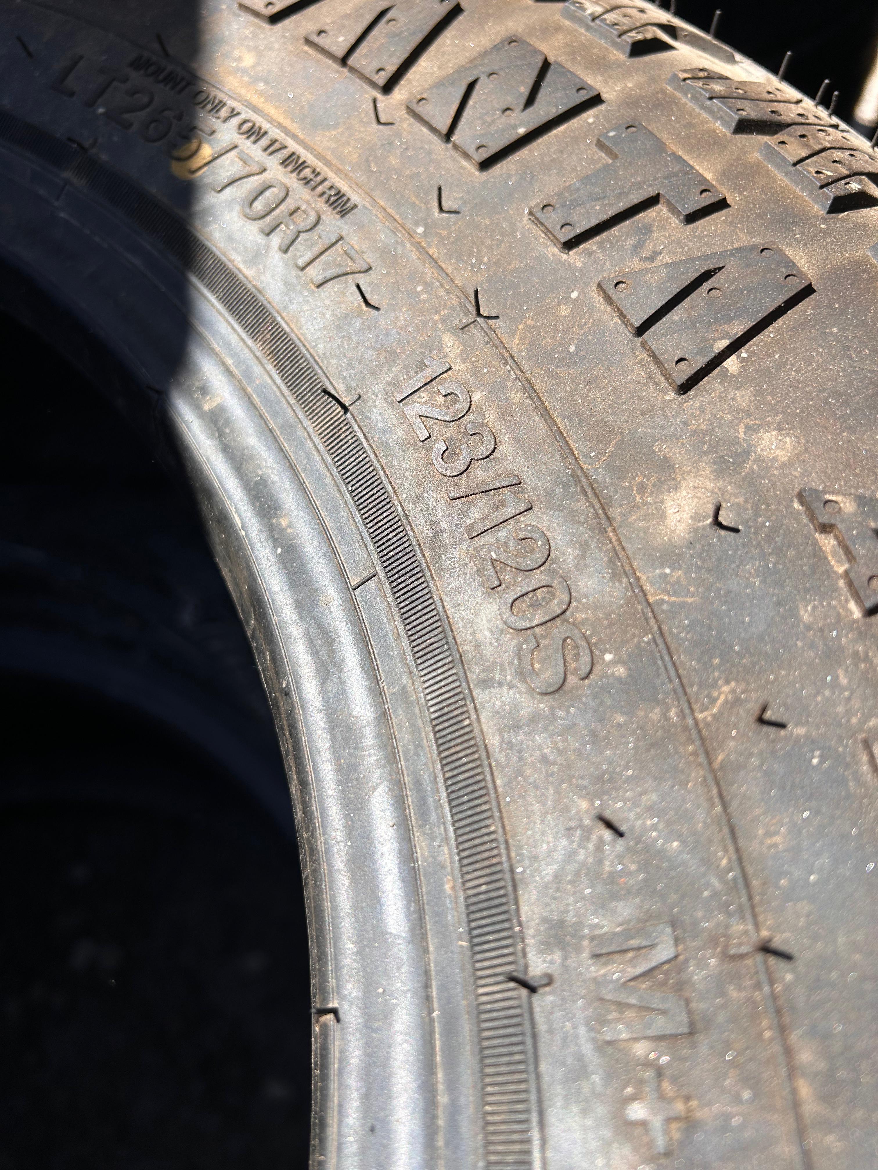 LT265/70R17 Pair (2 Used Tires) Advanta