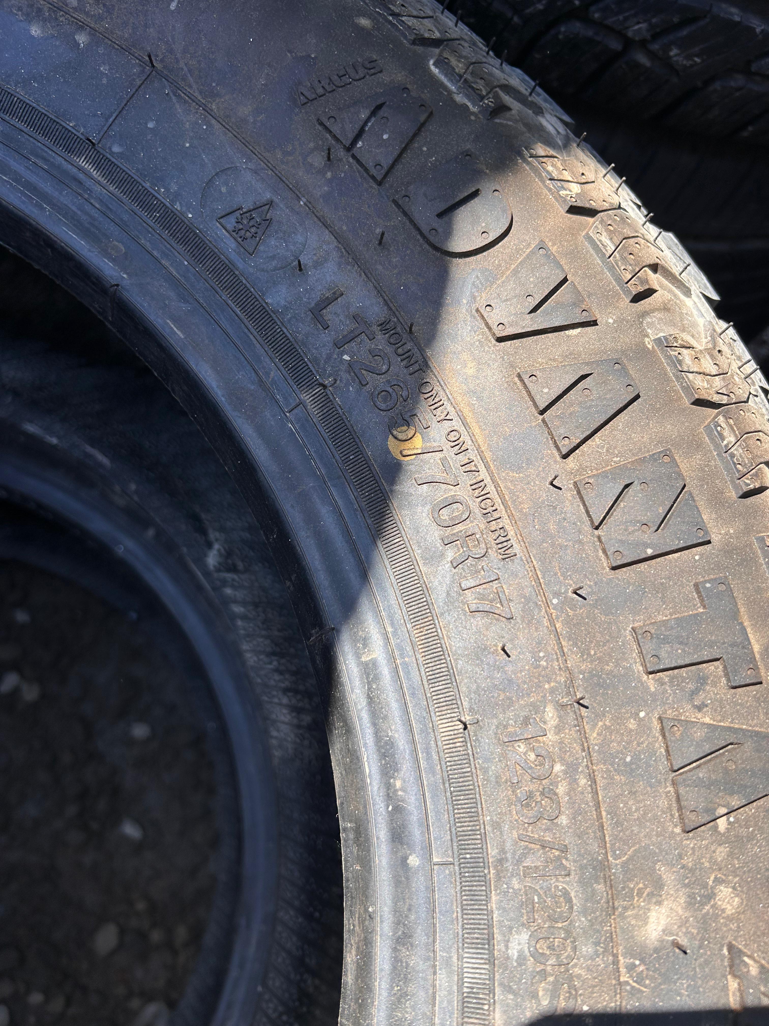 LT265/70R17 Pair (2 Used Tires) Advanta