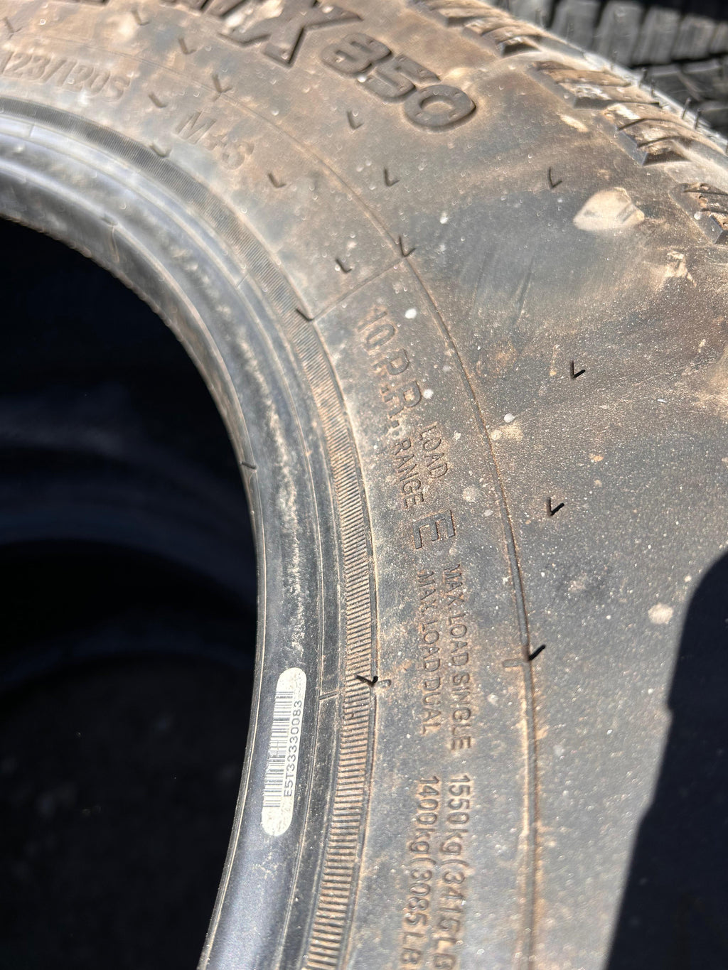 LT265/70R17 Pair (2 Used Tires) Advanta