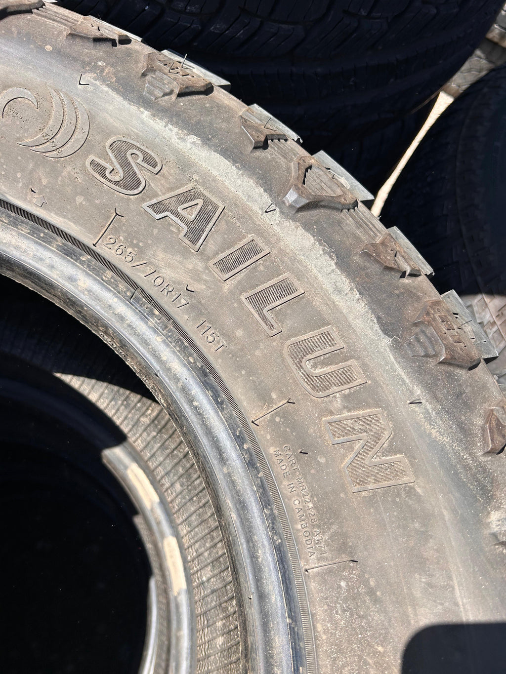 265/70R17  Pair (2 Used Tires) Sailun Terramax RT