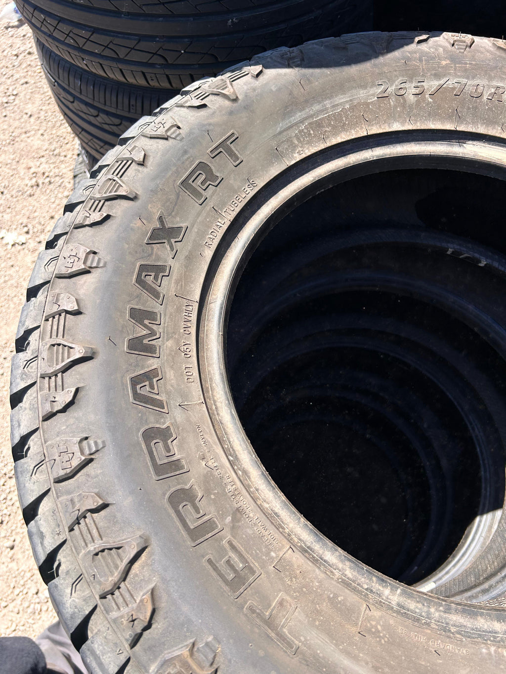 265/70R17  Pair (2 Used Tires) Sailun Terramax RT