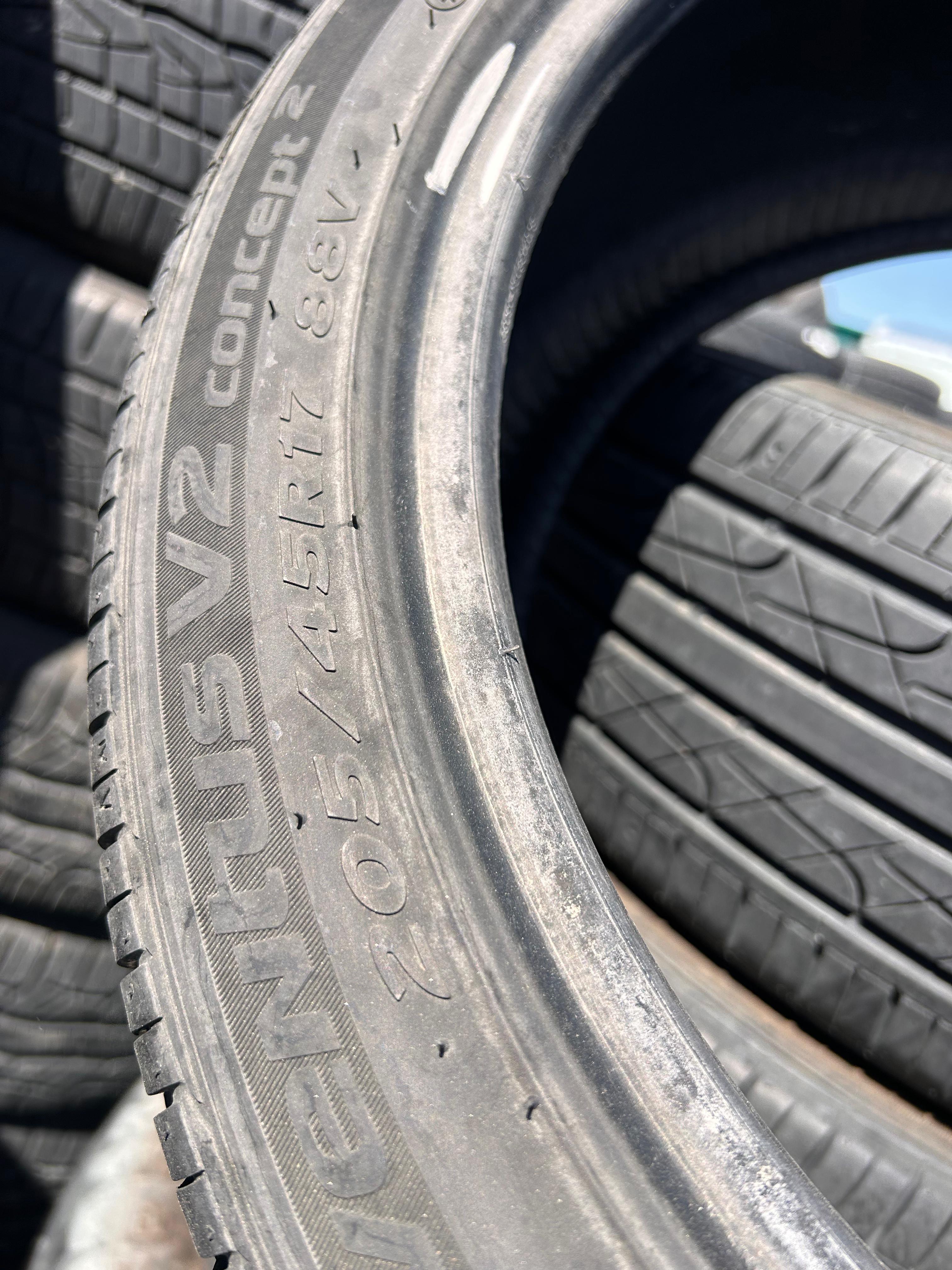 205/45R17 Set (4 Used Tires) Hankook Ventus2 Concept2