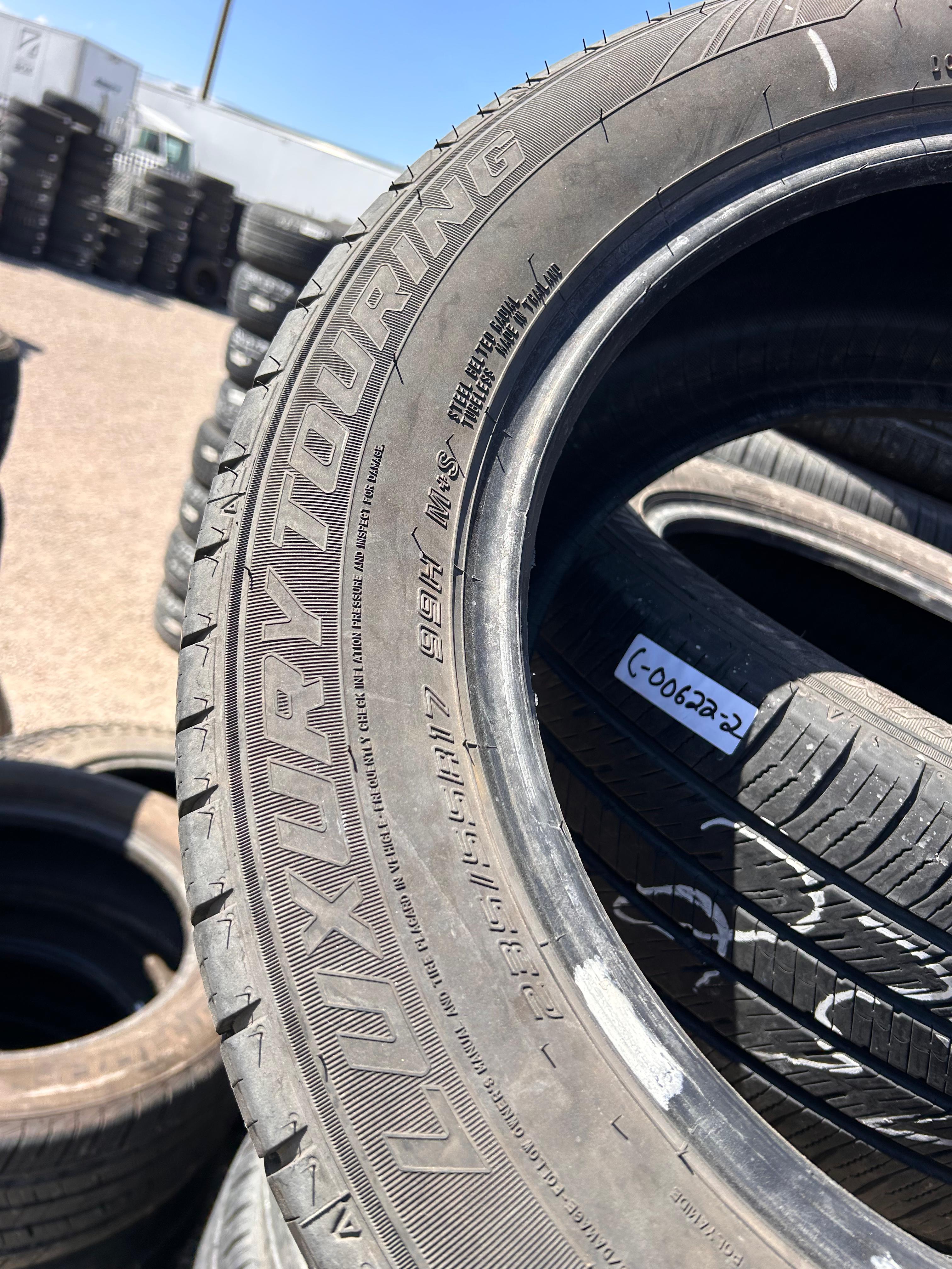 235/55R17  Pair (2 Used Tires)  Mazama Luxery Touring Reputation