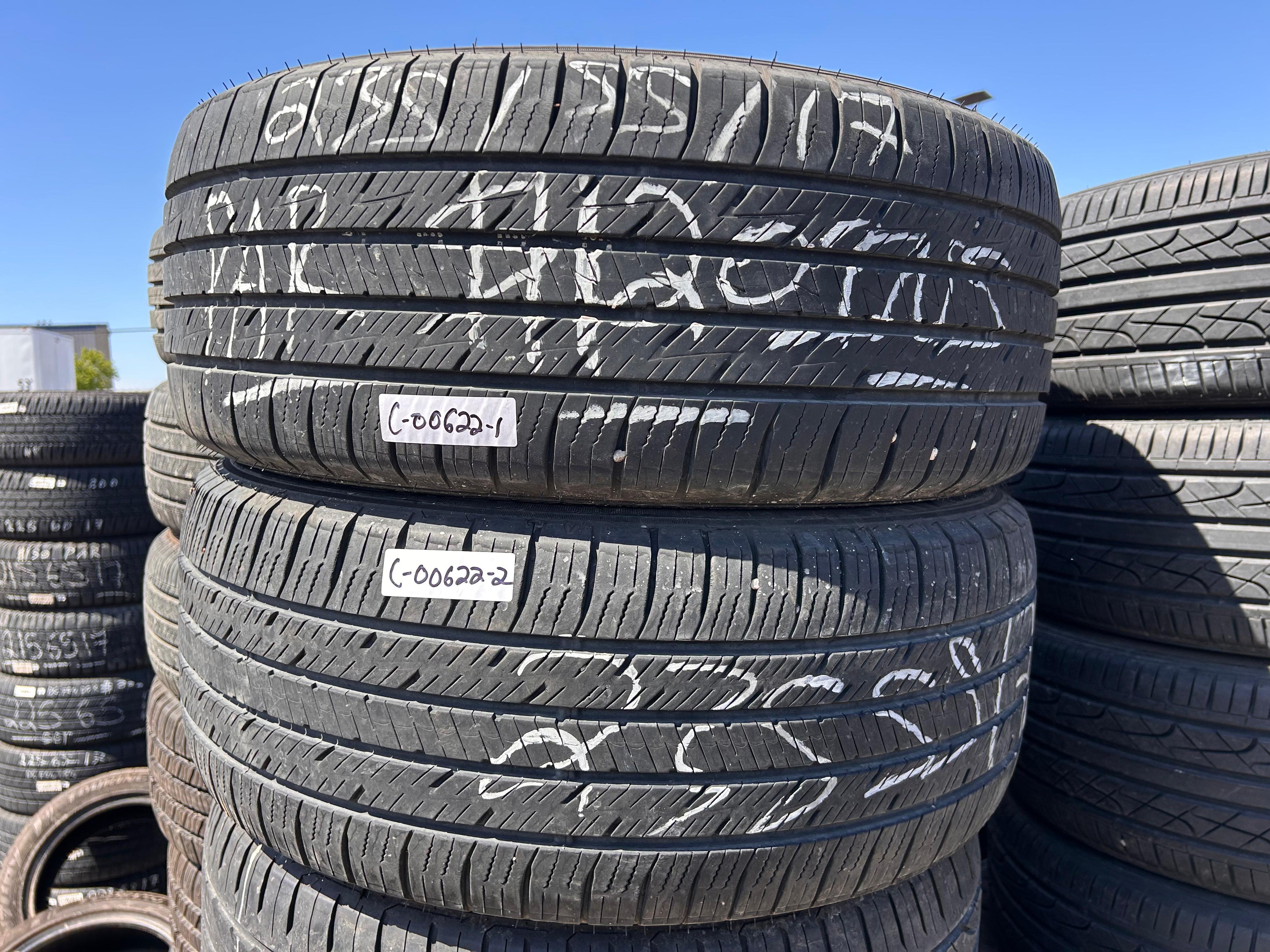 235/55R17  Pair (2 Used Tires)  Mazama Luxery Touring Reputation