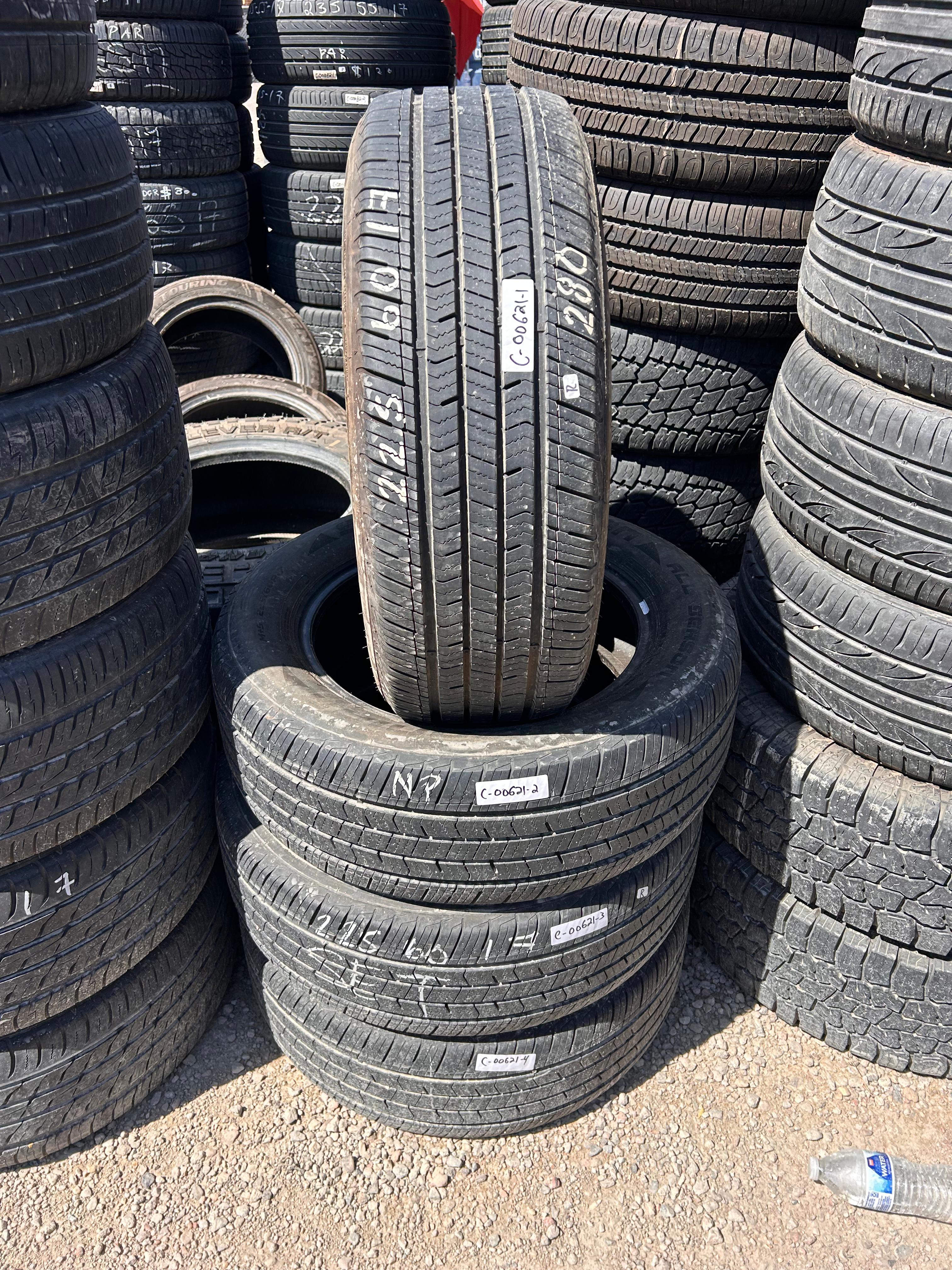 225/60R17 Set (4  Like New Tires) Arizonian Silver Edition