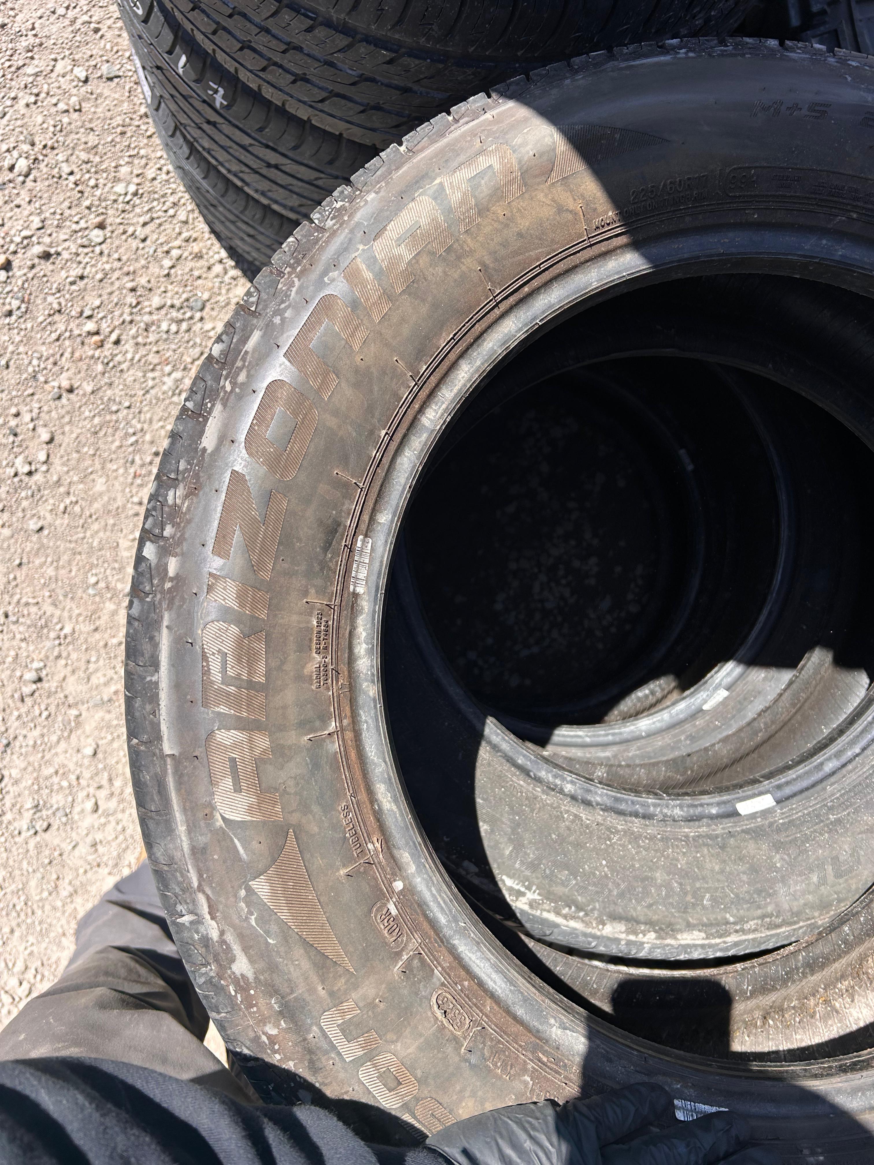 225/60R17 Set (4  Like New Tires) Arizonian Silver Edition